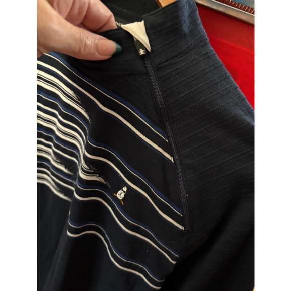 Men's Munsingwear Shirt, Size L, Navy - Picture 4 of 6